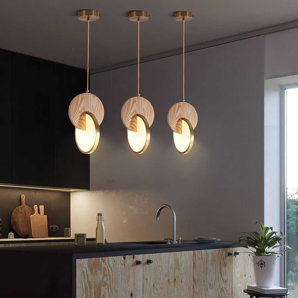 Tarenia Wood Pendant Light-Moonnatur