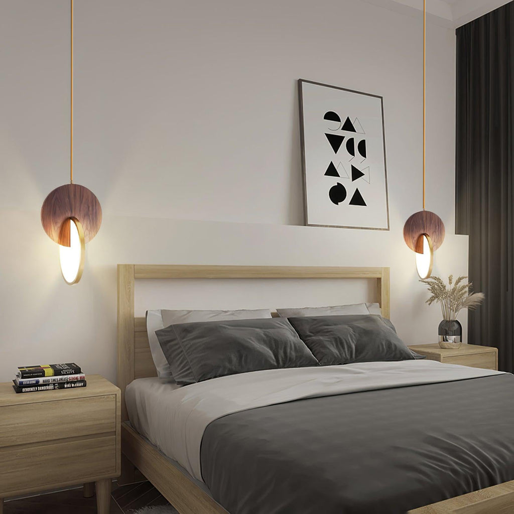 Tarenia Wood Pendant Light-Moonnatur