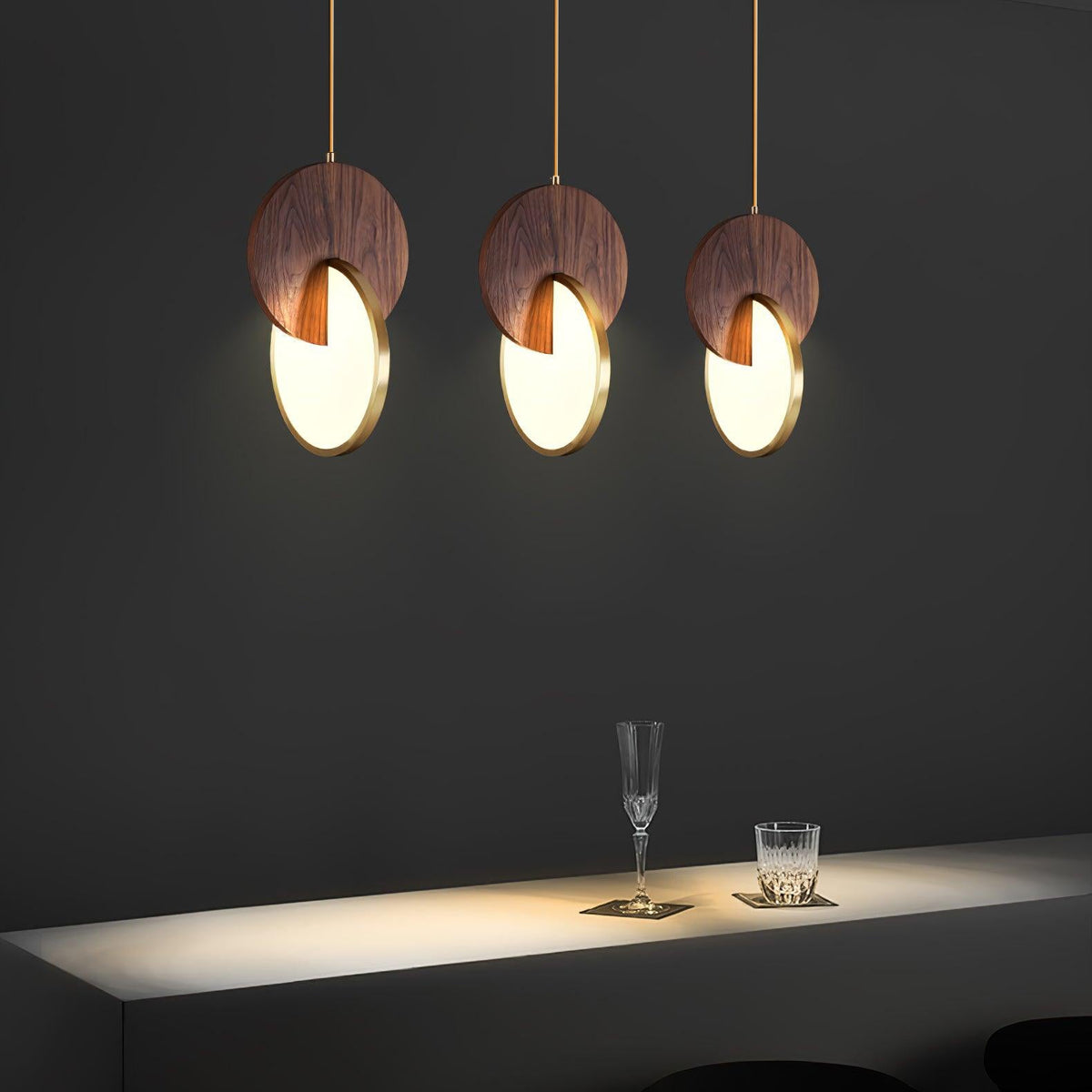 Tarenia Wood Pendant Light-Moonnatur