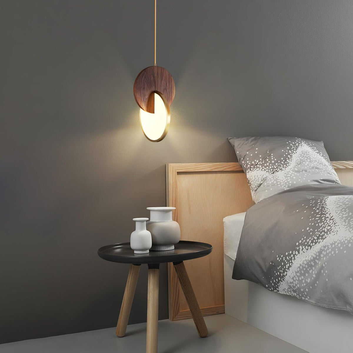 Tarenia Wood Pendant Light-Moonnatur