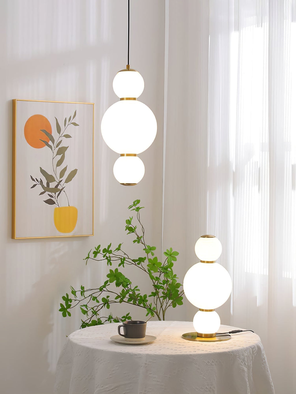Yvenera Glass Pendant Light-Moonnatur