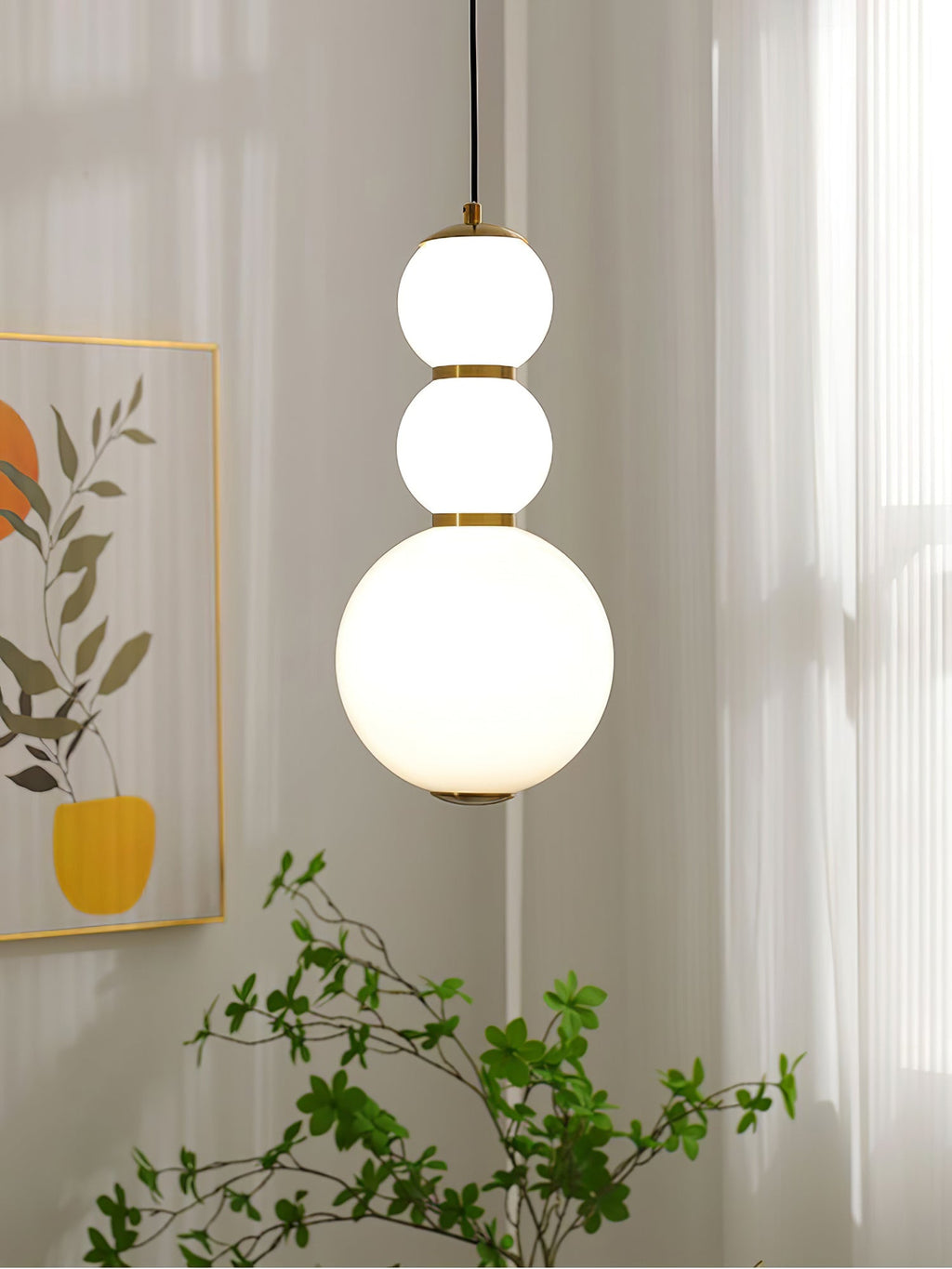 Yvenera Glass Pendant Light-Moonnatur