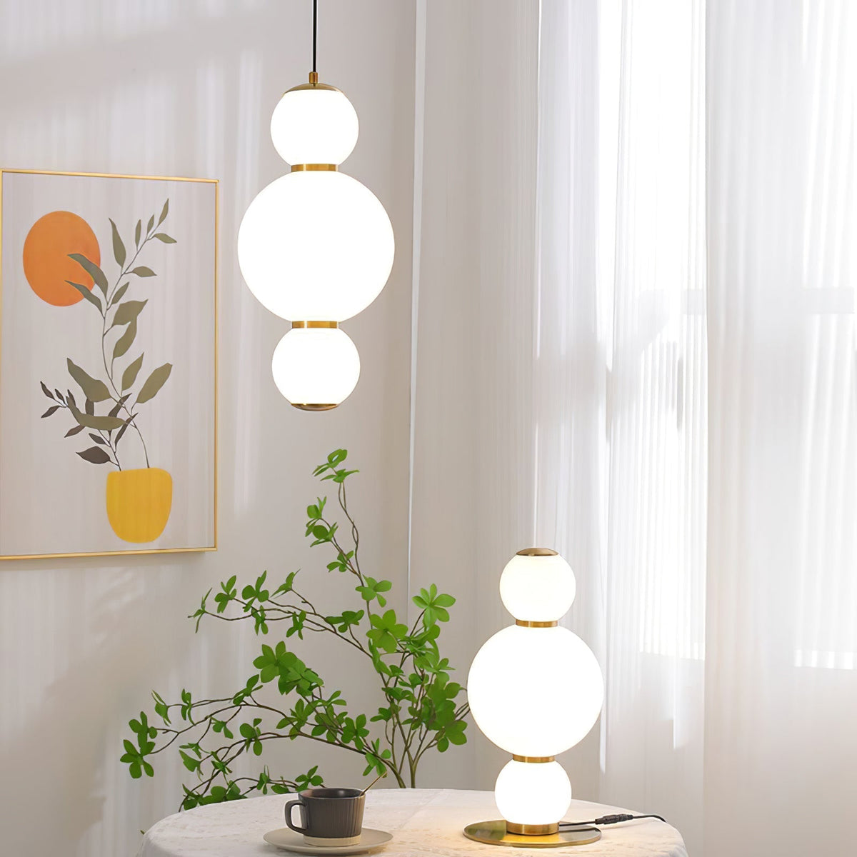 Yvenera Glass Pendant Light-Moonnatur