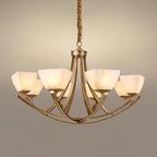 Castergrove Glass Chandelier-Moonnatur