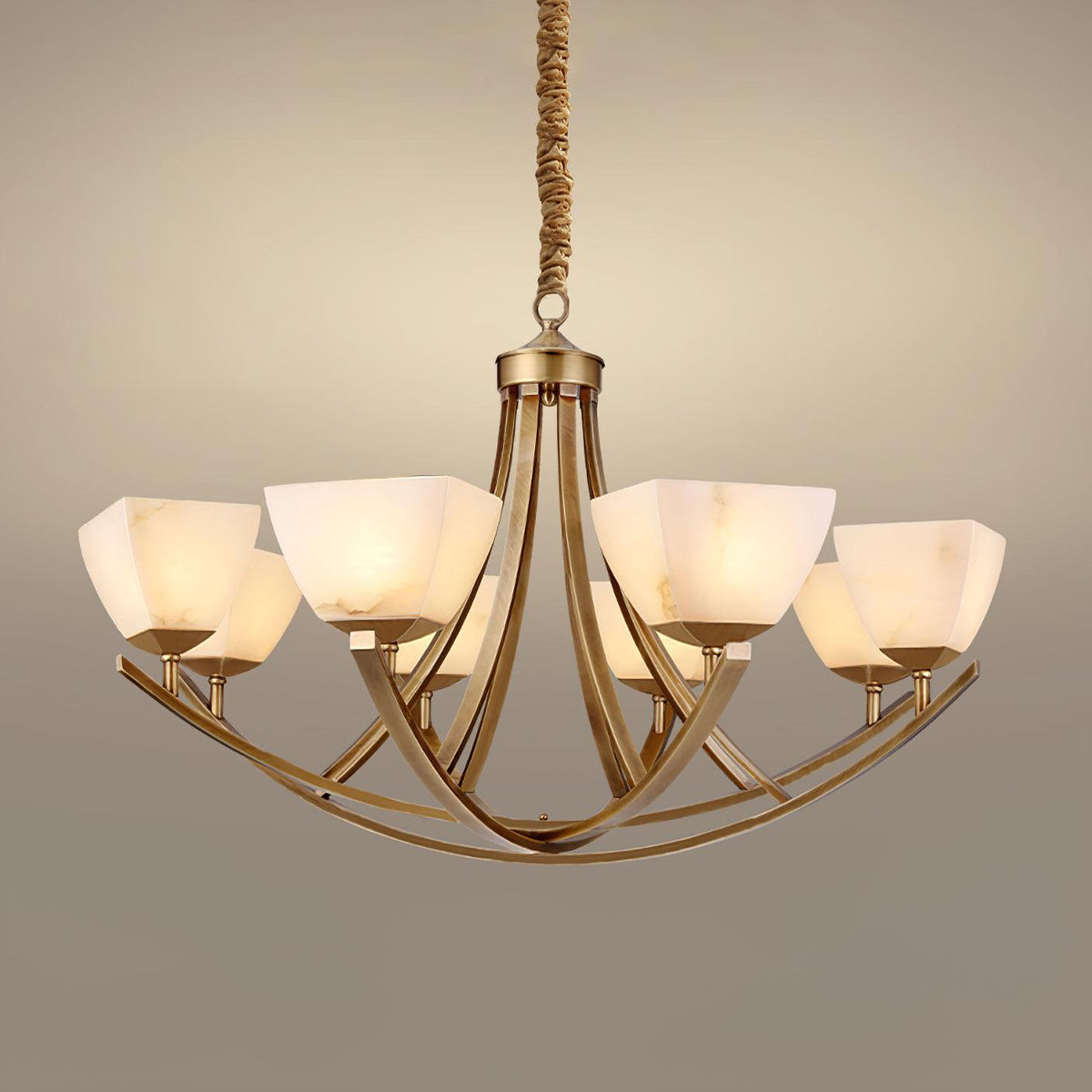 Castergrove Glass Chandelier-Moonnatur