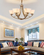 Castergrove Glass Chandelier-Moonnatur