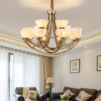 Castergrove Glass Chandelier-Moonnatur