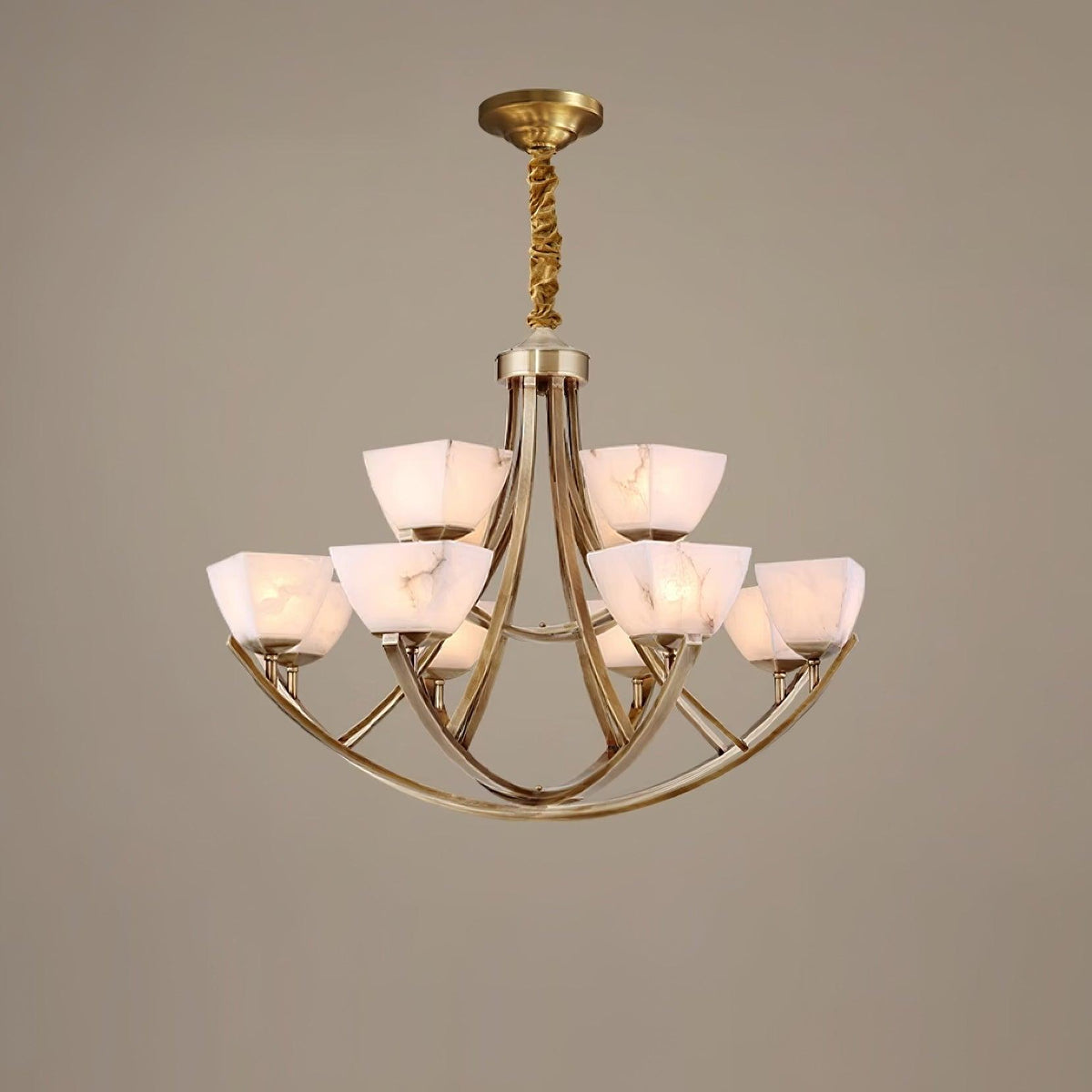 Castergrove Glass Chandelier-Moonnatur