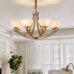 Castergrove Glass Chandelier-Moonnatur