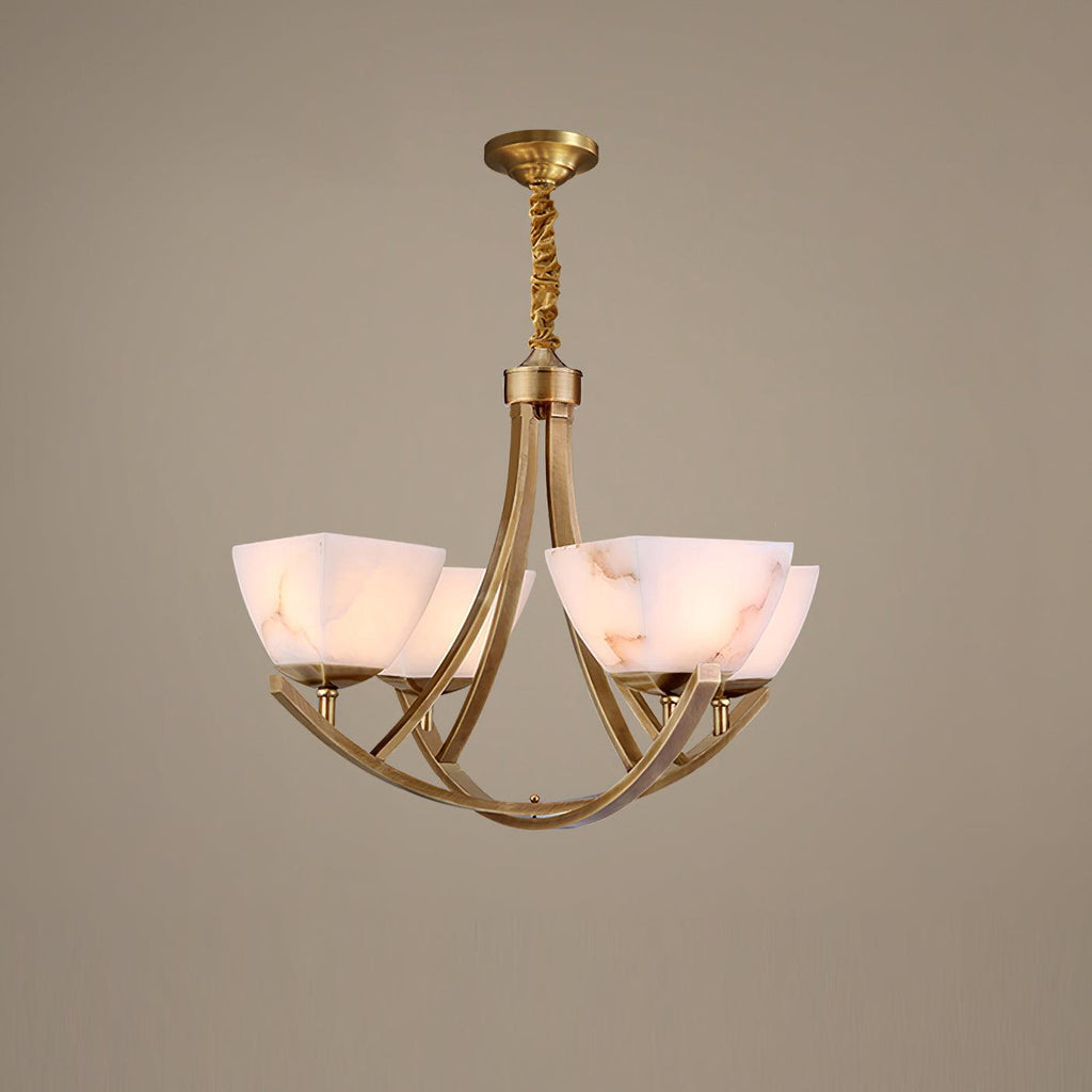 Castergrove Glass Chandelier-Moonnatur