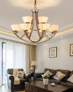 Castergrove Glass Chandelier-Moonnatur