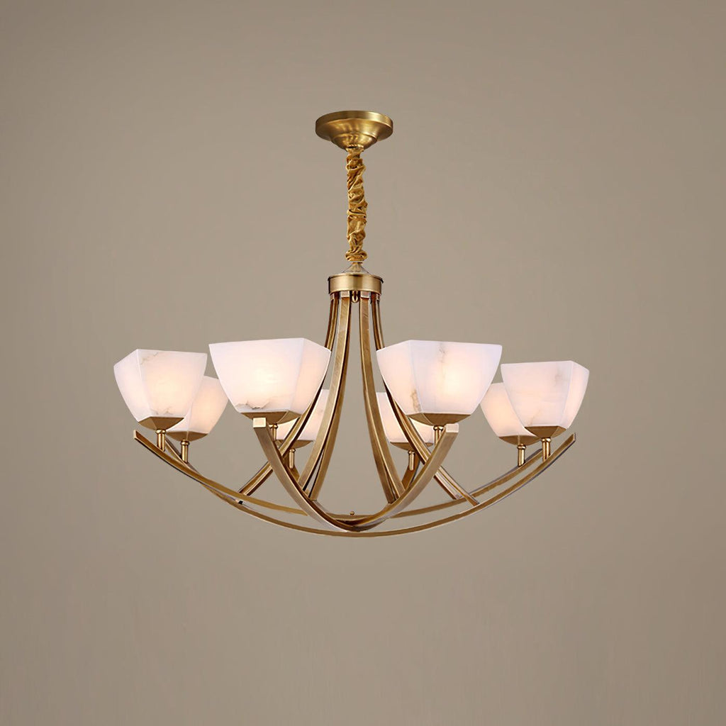 Castergrove Glass Chandelier-Moonnatur
