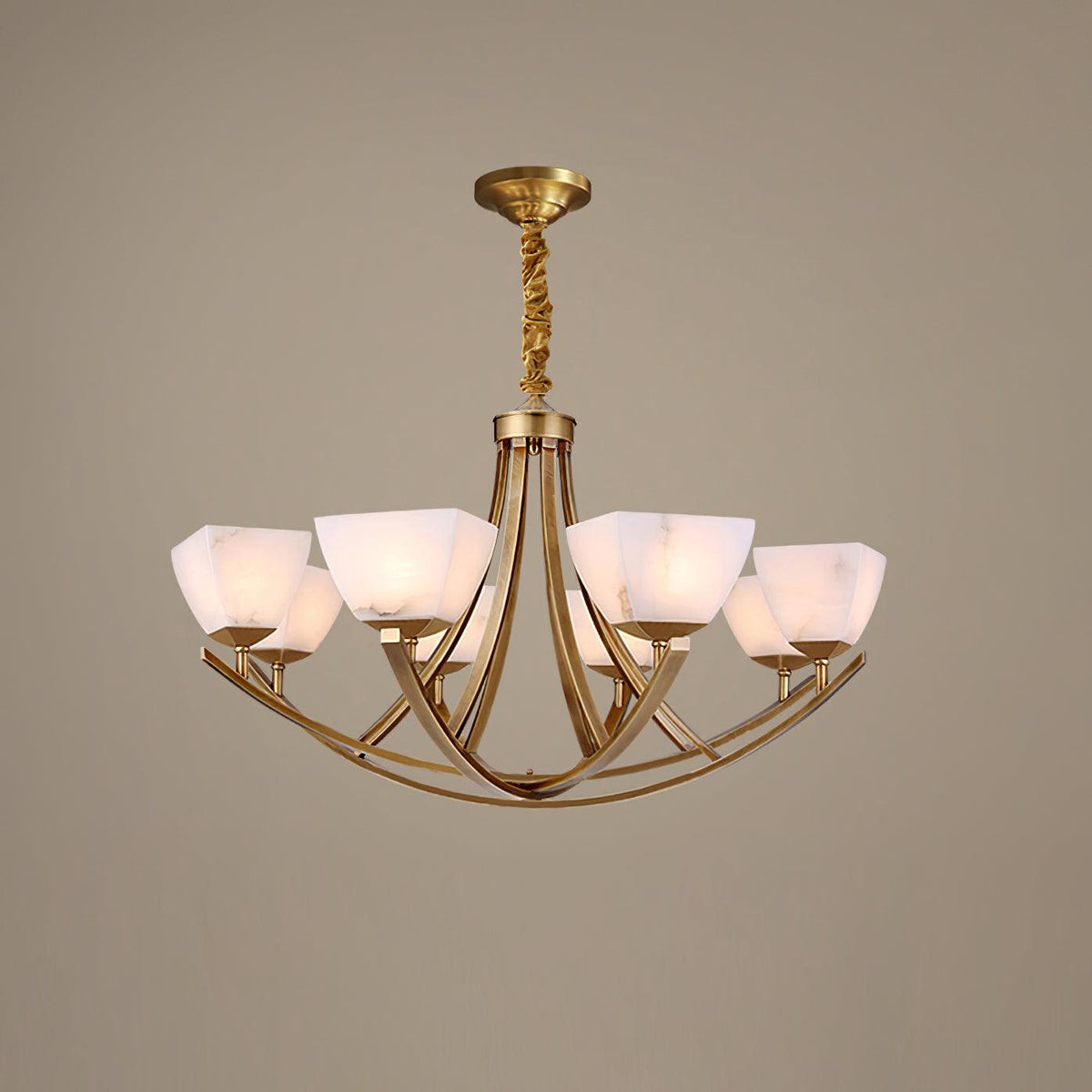 Castergrove Glass Chandelier-Moonnatur