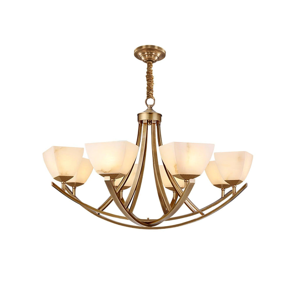 Castergrove Glass Chandelier-Moonnatur