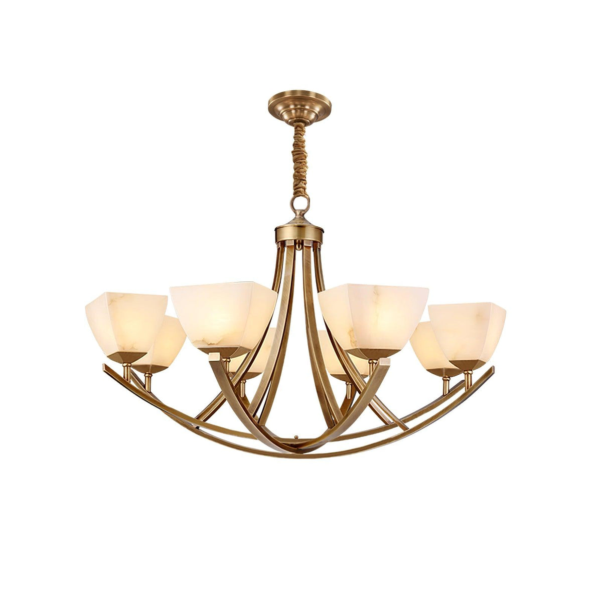 Castergrove Glass Chandelier-Moonnatur