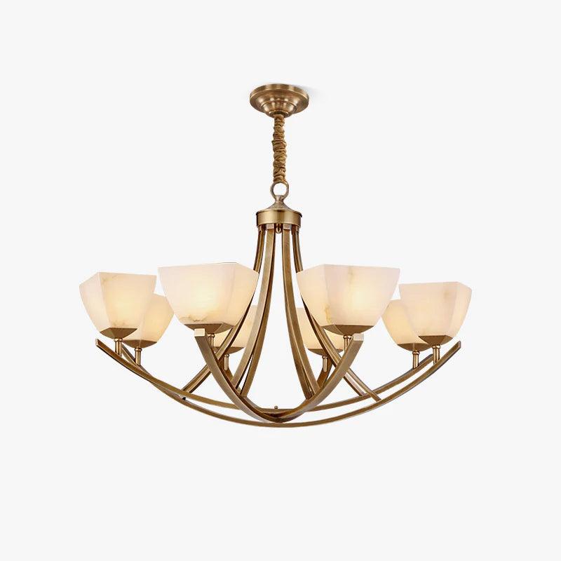 Castergrove Glass Chandelier-Moonnatur
