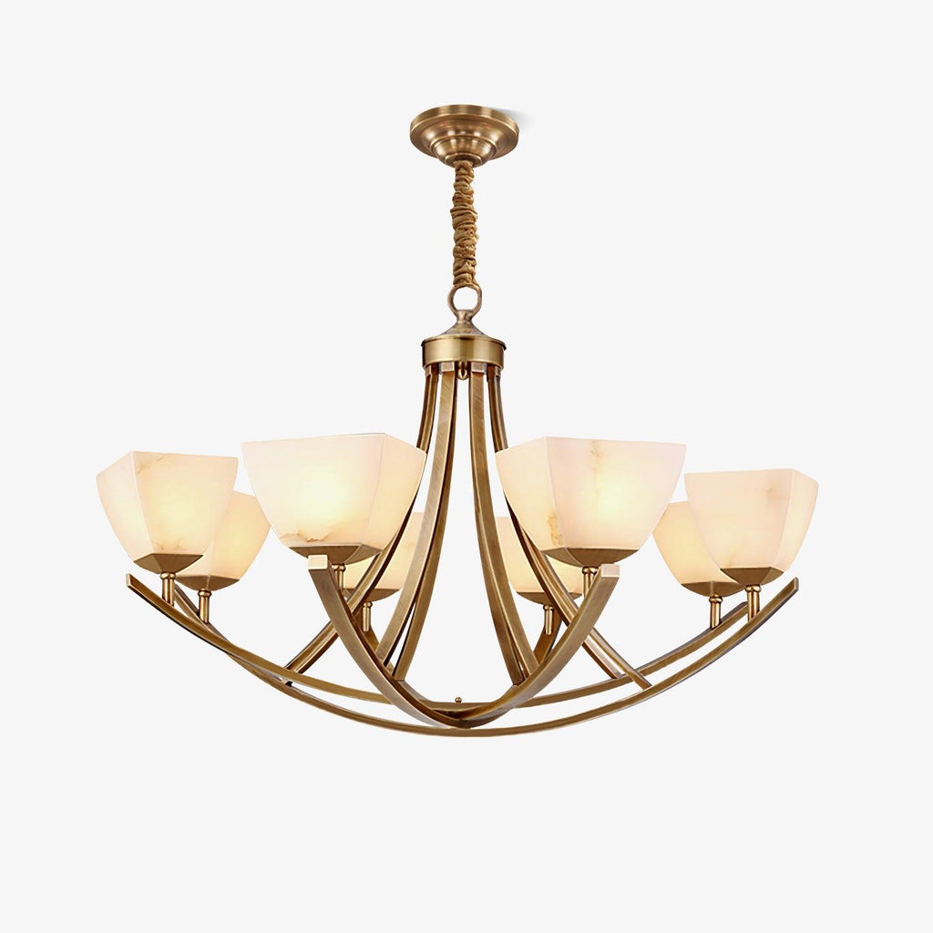 Castergrove Glass Chandelier-Moonnatur