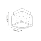 Weldenfield Travertine Ceiling Light-Moonnatur