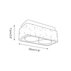 Weldenfield Travertine Ceiling Light-Moonnatur