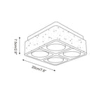 Weldenfield Travertine Ceiling Light-Moonnatur