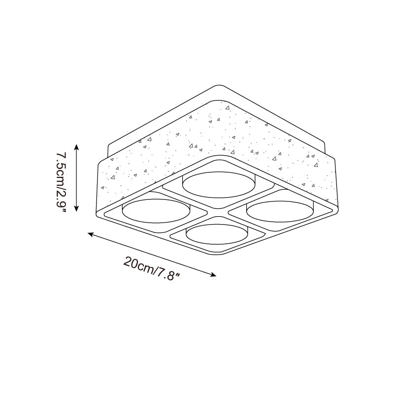 Weldenfield Travertine Ceiling Light-Moonnatur