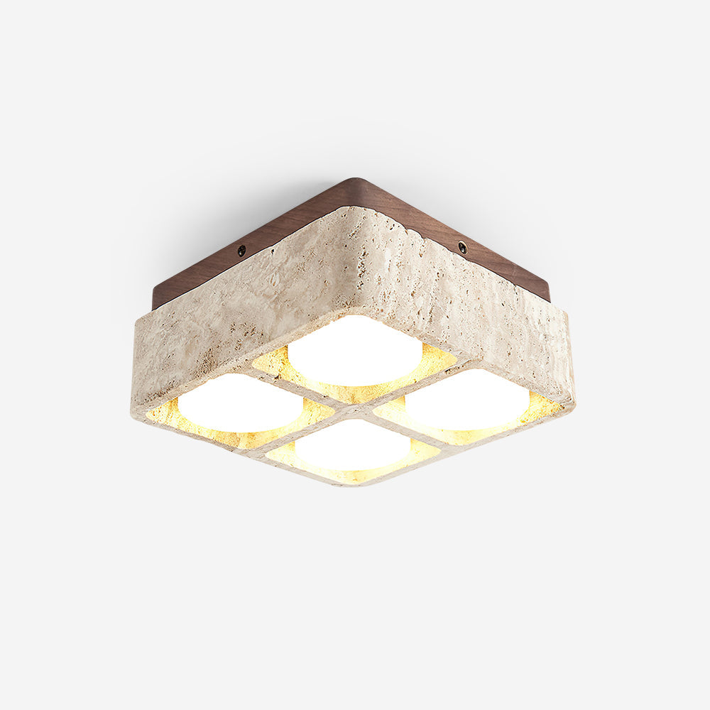 Weldenfield Travertine Ceiling Light-Moonnatur