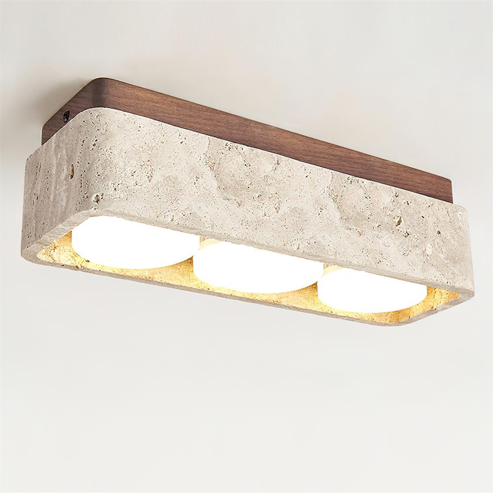 Weldenfield Travertine Ceiling Light-Moonnatur