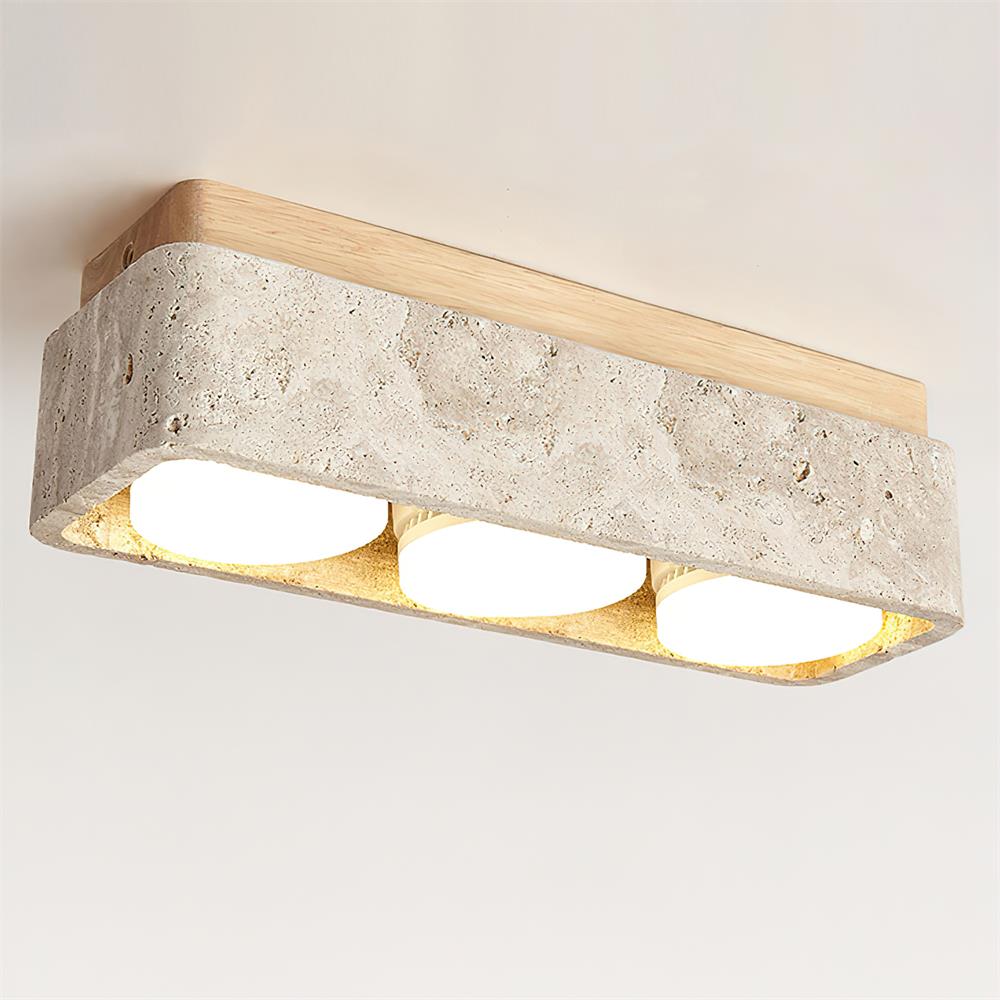 Weldenfield Travertine Ceiling Light-Moonnatur