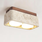 Weldenfield Travertine Ceiling Light-Moonnatur