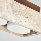 Weldenfield Travertine Ceiling Light-Moonnatur