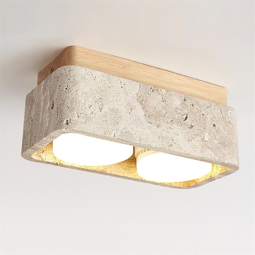 Weldenfield Travertine Ceiling Light-Moonnatur