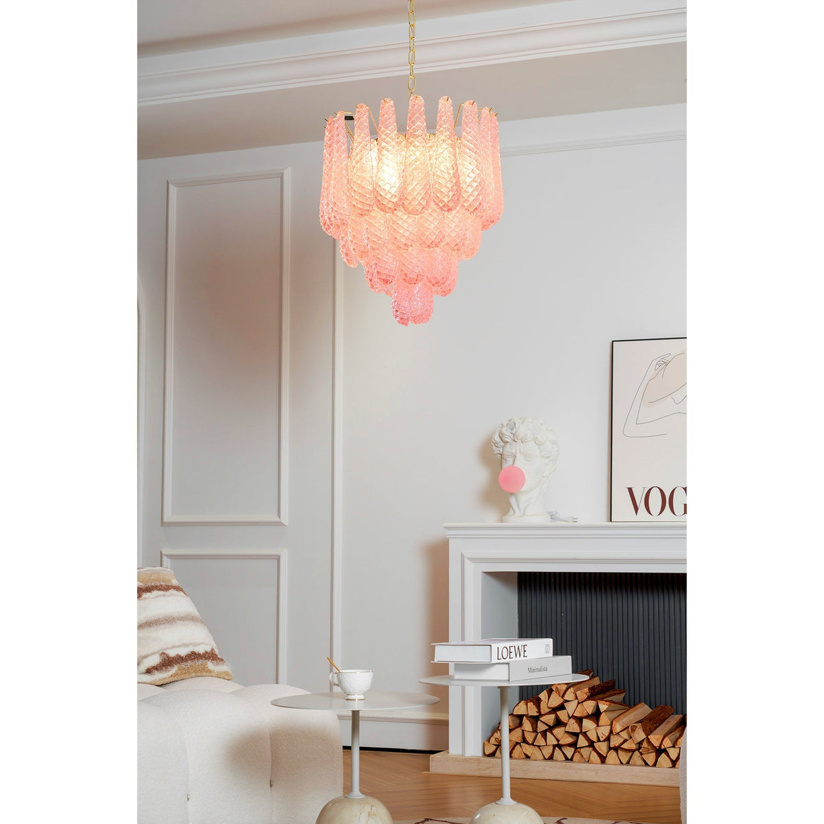 Baldendale Glass Chandelier-Moonnatur