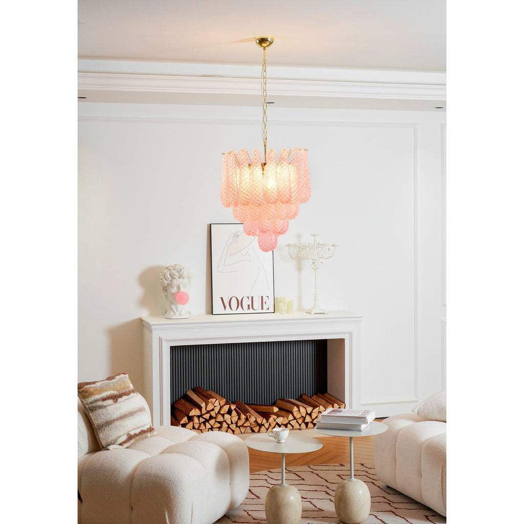 Baldendale Glass Chandelier-Moonnatur