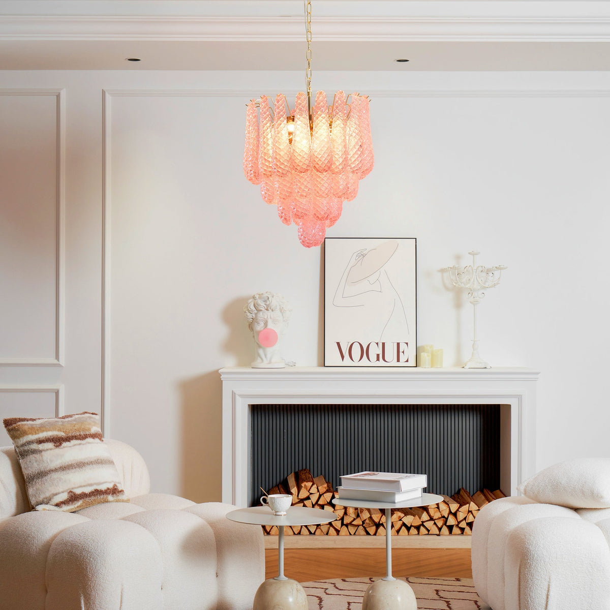 Baldendale Glass Chandelier-Moonnatur