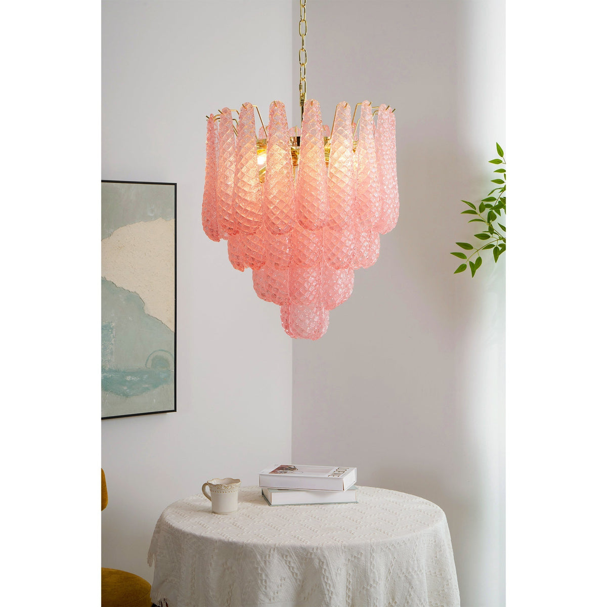 Baldendale Glass Chandelier-Moonnatur