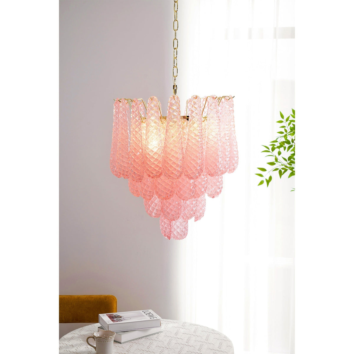 Baldendale Glass Chandelier-Moonnatur