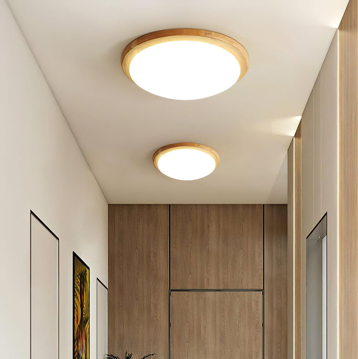 Ravelora Rubberwood Ceiling Light-Moonnatur