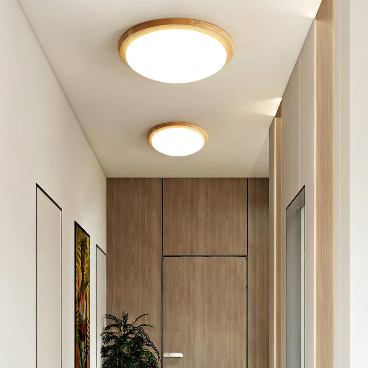 Ravelora Rubberwood Ceiling Light-Moonnatur
