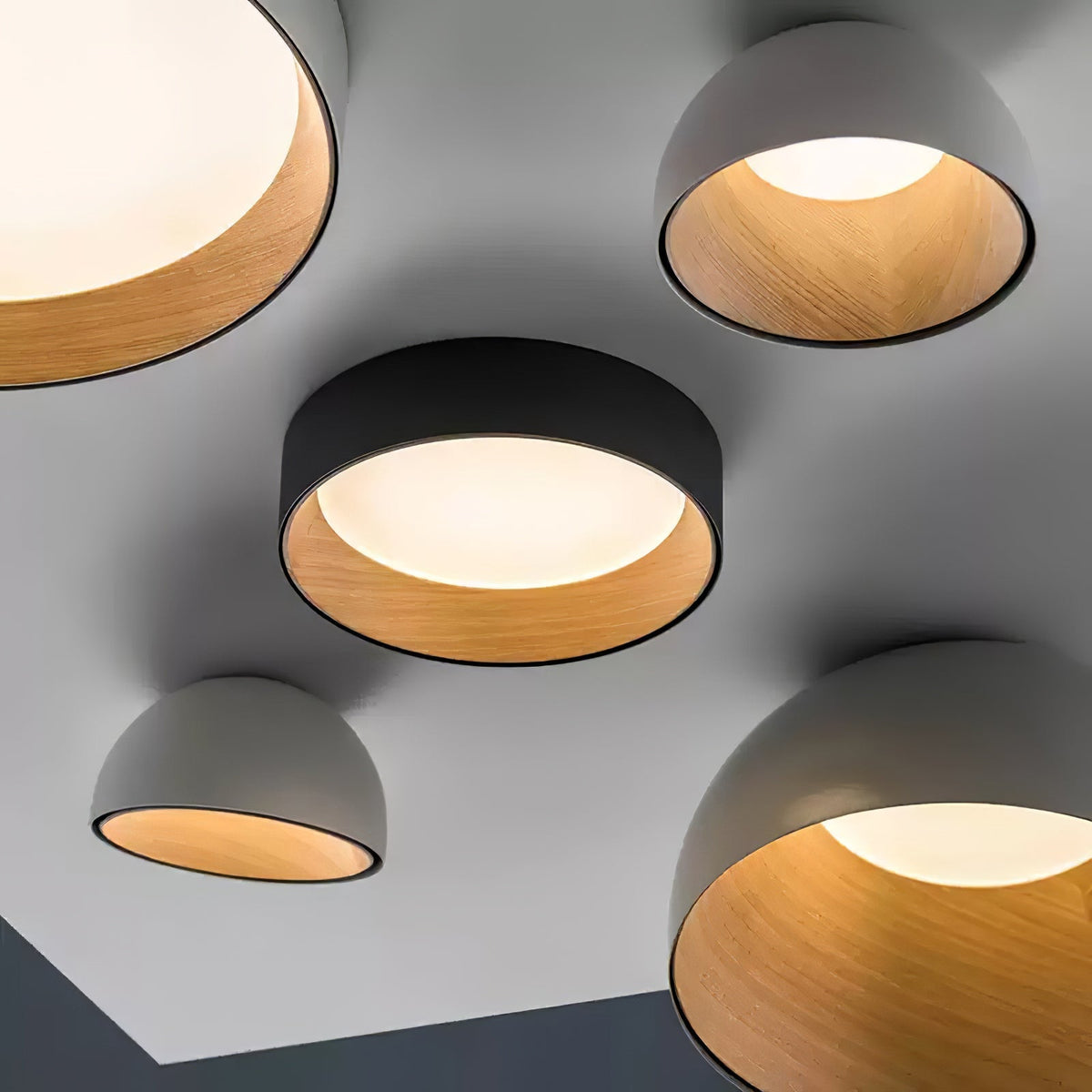 Lirenne Aluminium Ceiling Light-Moonnatur