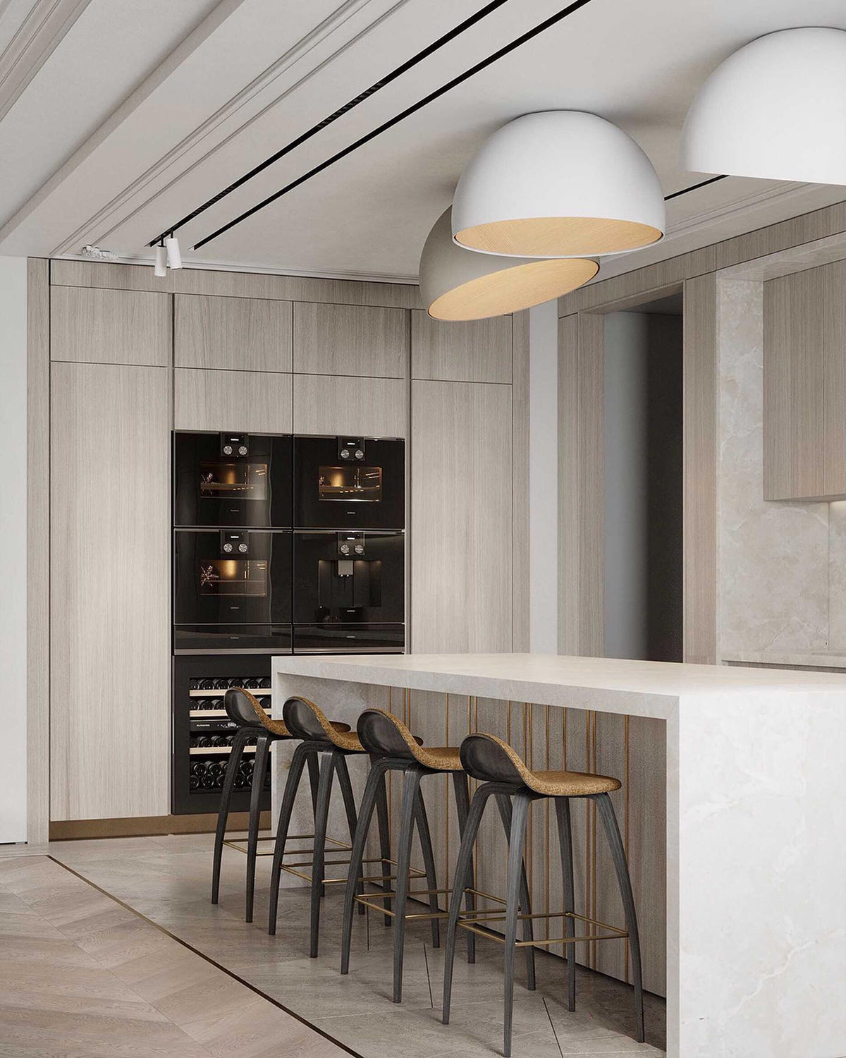 Lirenne Aluminium Ceiling Light-Moonnatur