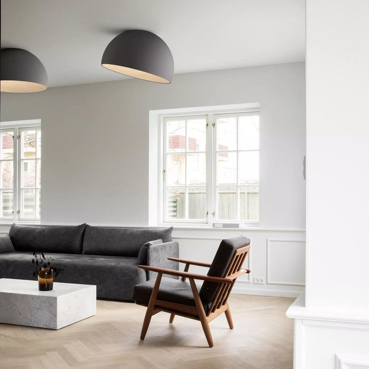Garnelwick Metal Ceiling Light-Moonnatur