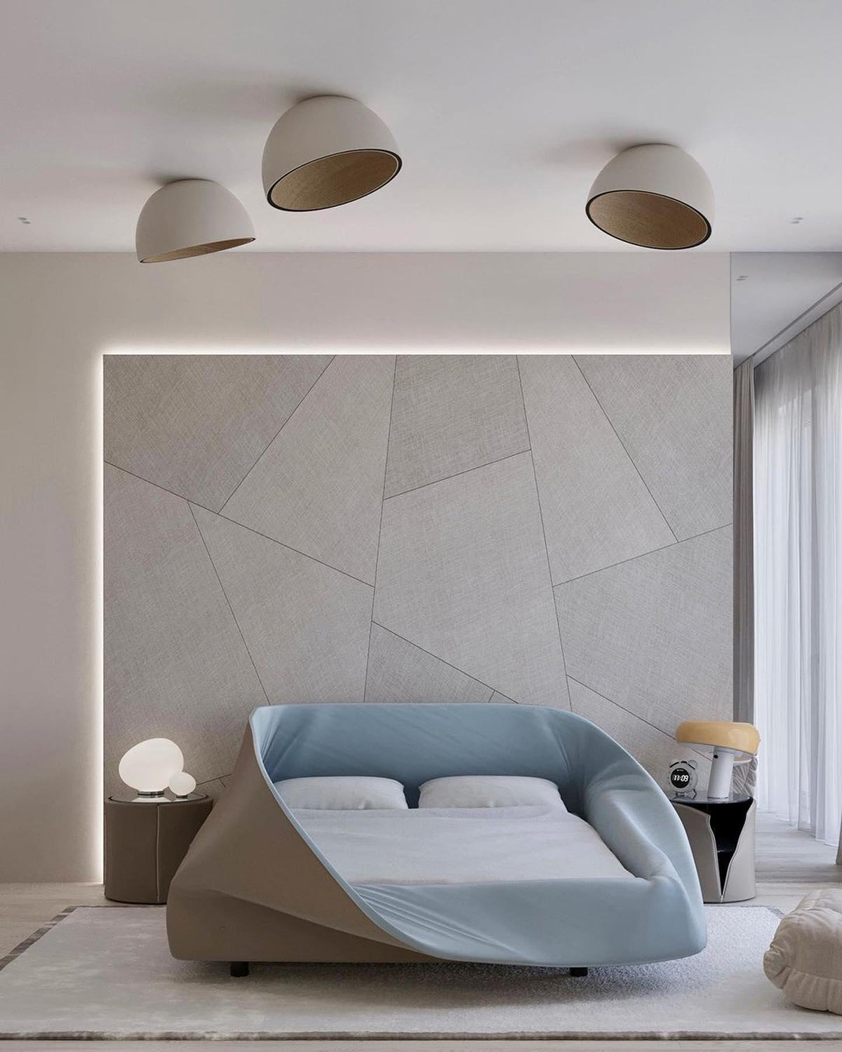 Garnelwick Metal Ceiling Light-Moonnatur