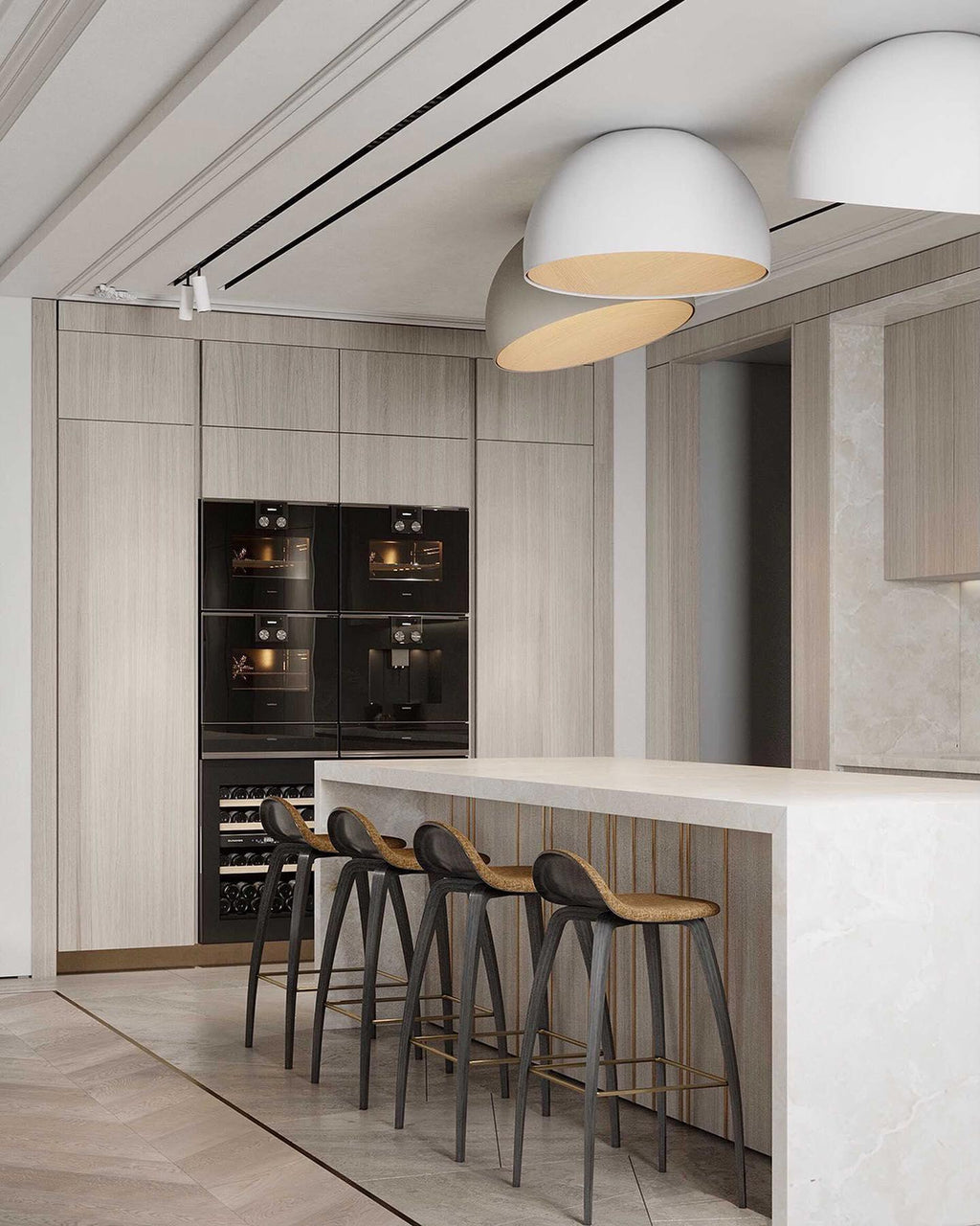 Garnelwick Metal Ceiling Light-Moonnatur