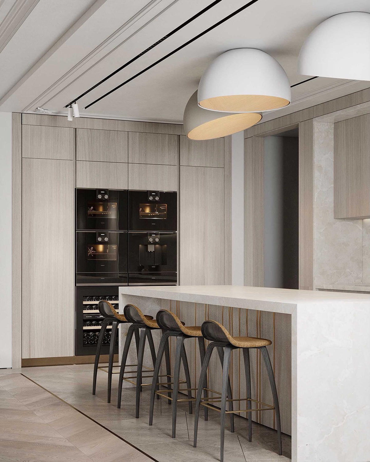Garnelwick Metal Ceiling Light-Moonnatur