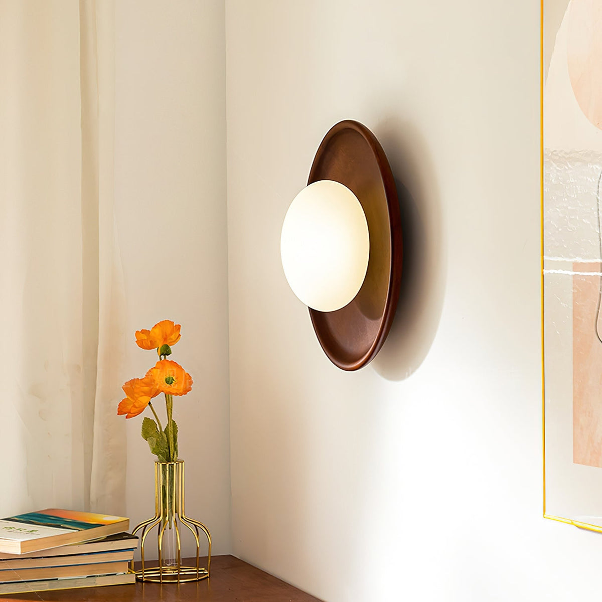 Darnelorie Wood Wall Light-Moonnatur