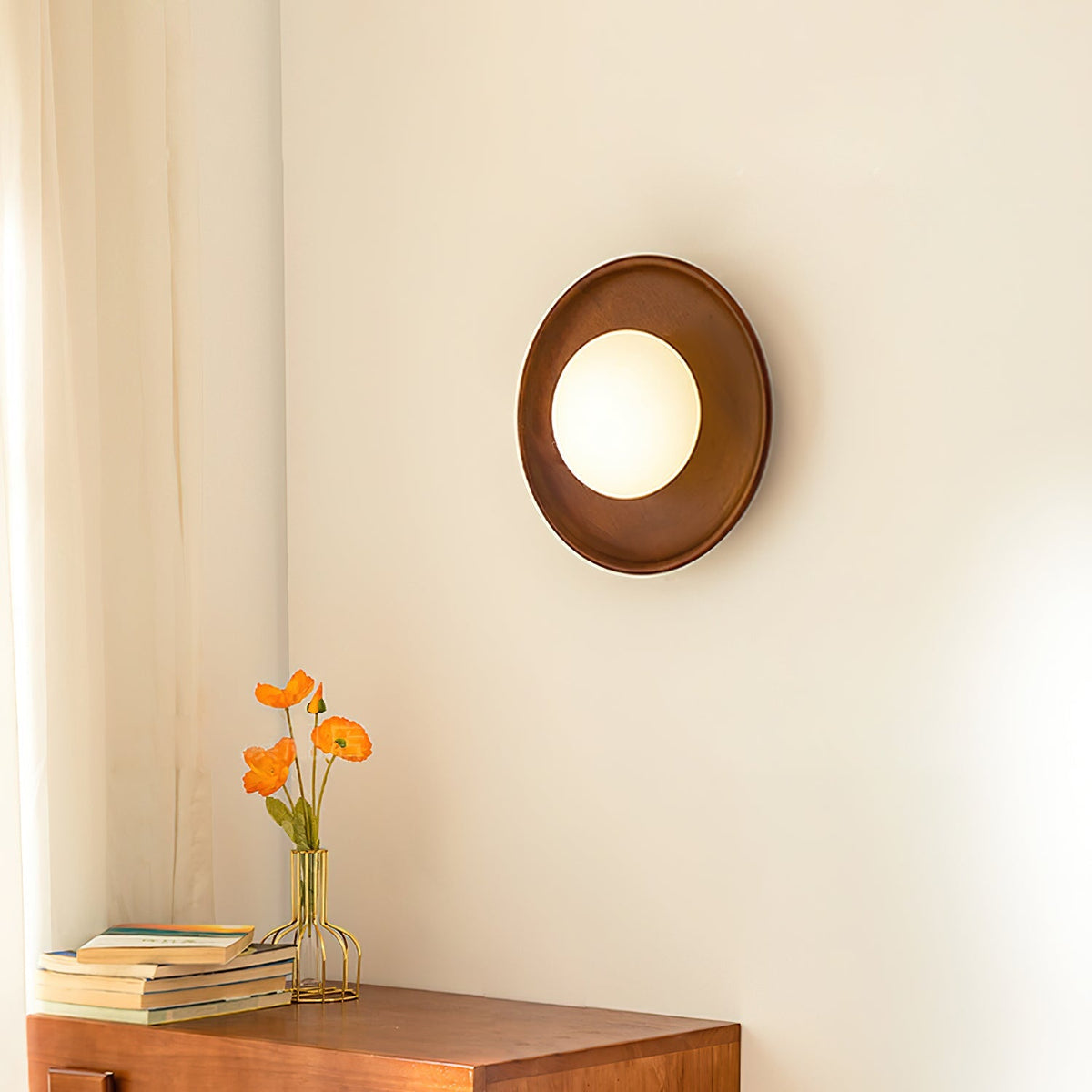 Darnelorie Wood Wall Light-Moonnatur