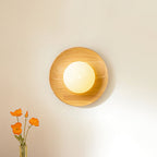 Darnelorie Wood Wall Light-Moonnatur