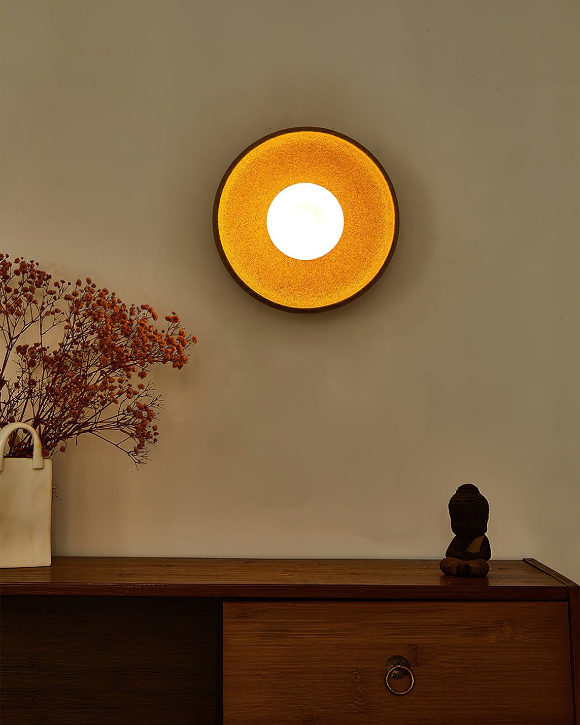 Zelveneth Ceramic Wall Light-Moonnatur