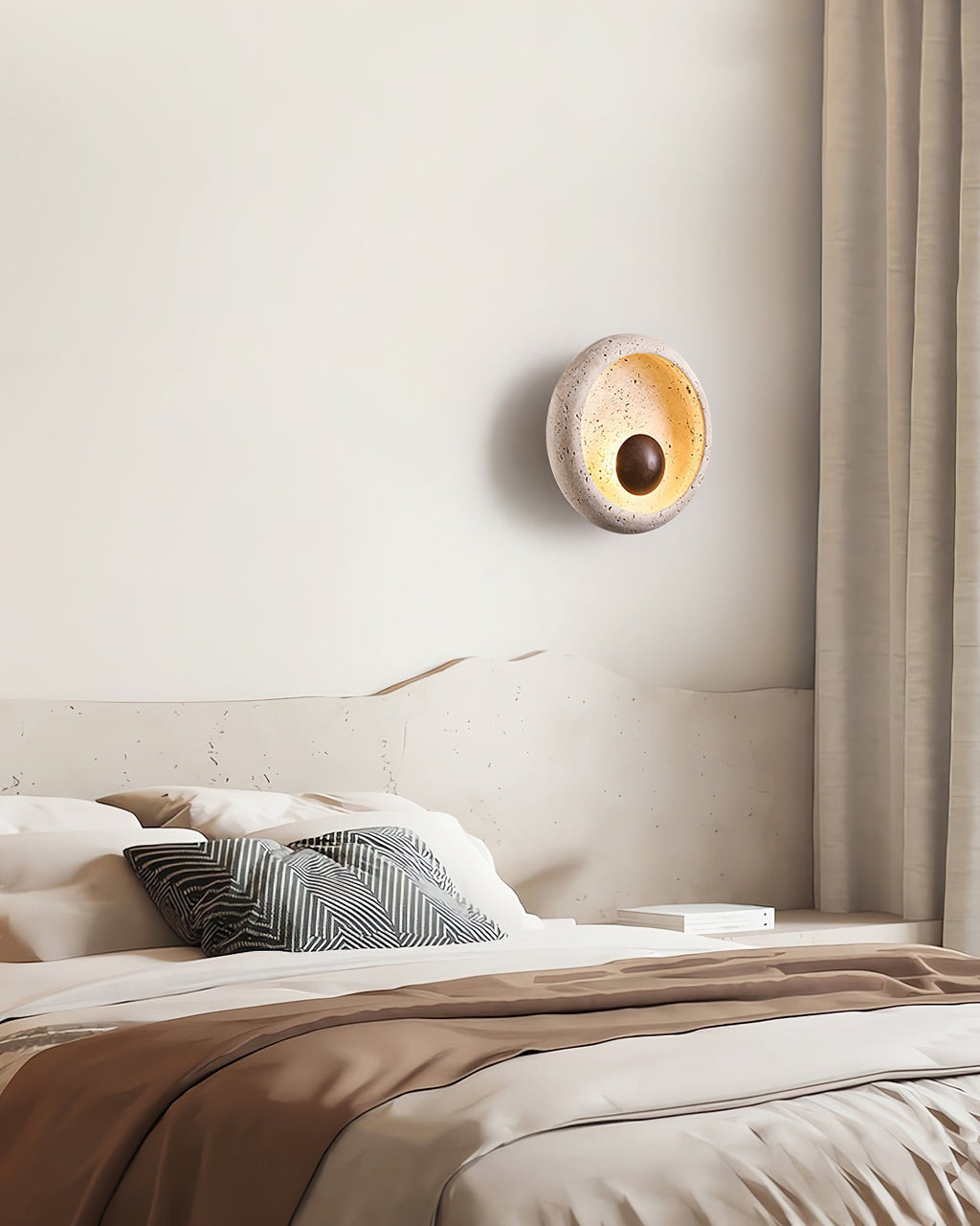 Brenelash Travertine Wall Light-Moonnatur