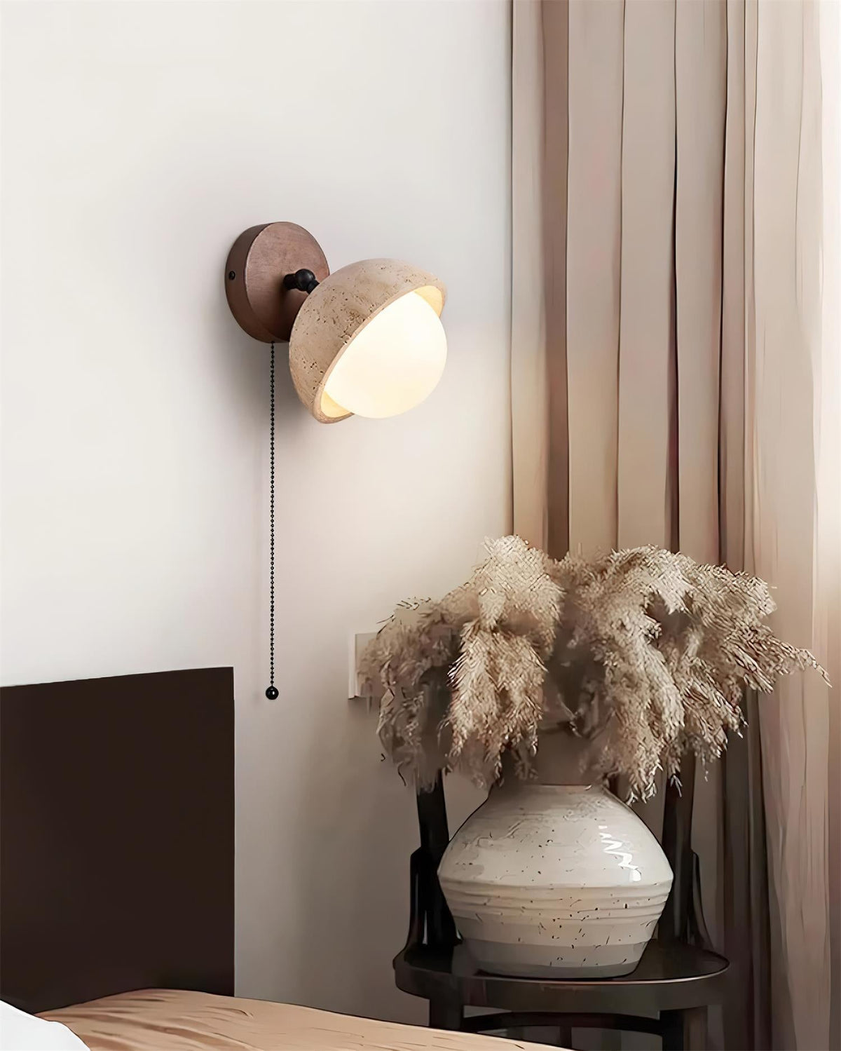 Woldenhill Travertine Wall Light-Moonnatur